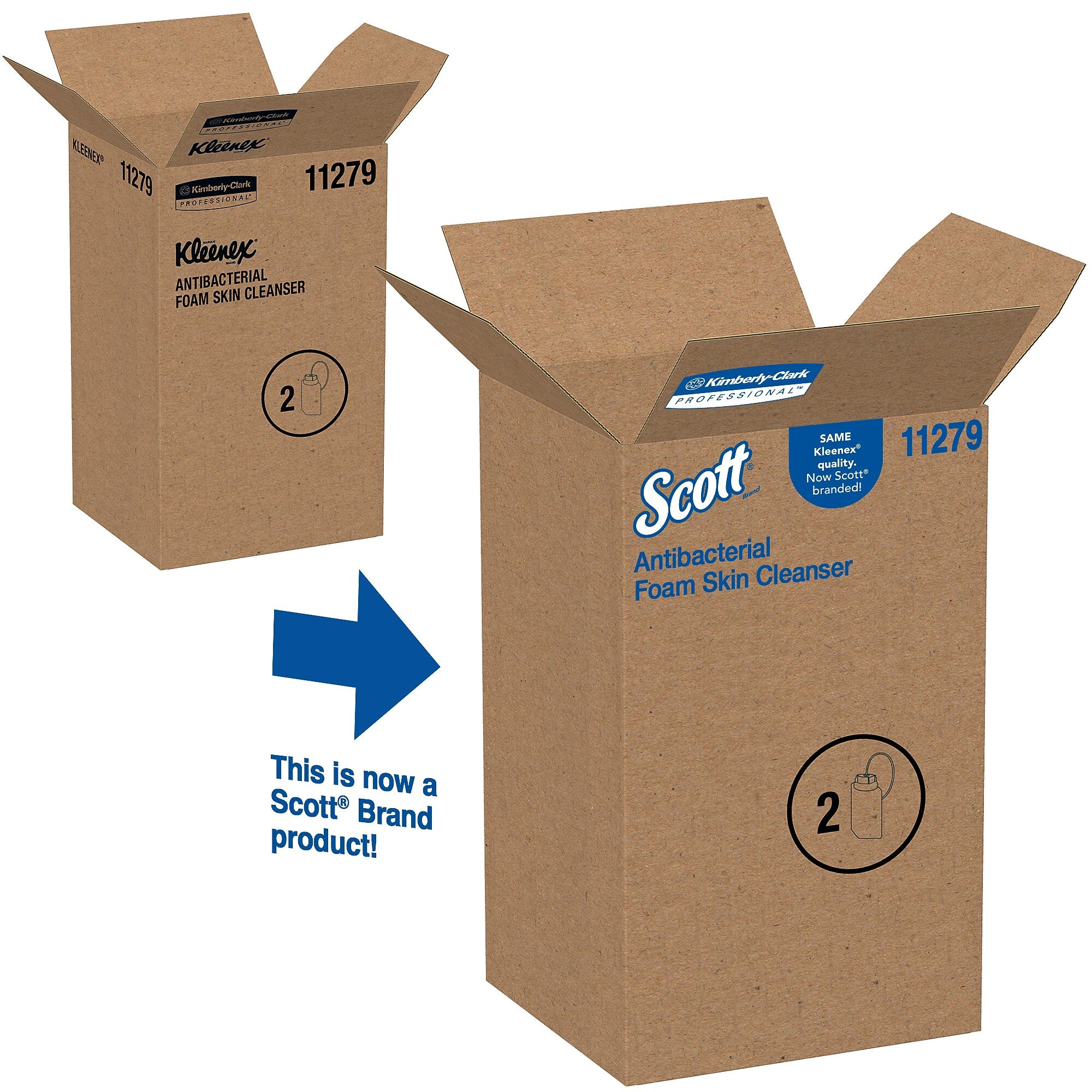 Kleenex Antibacterial Foaming Hand Soap Refills, 50.7 Oz., 2/Carton (11279)