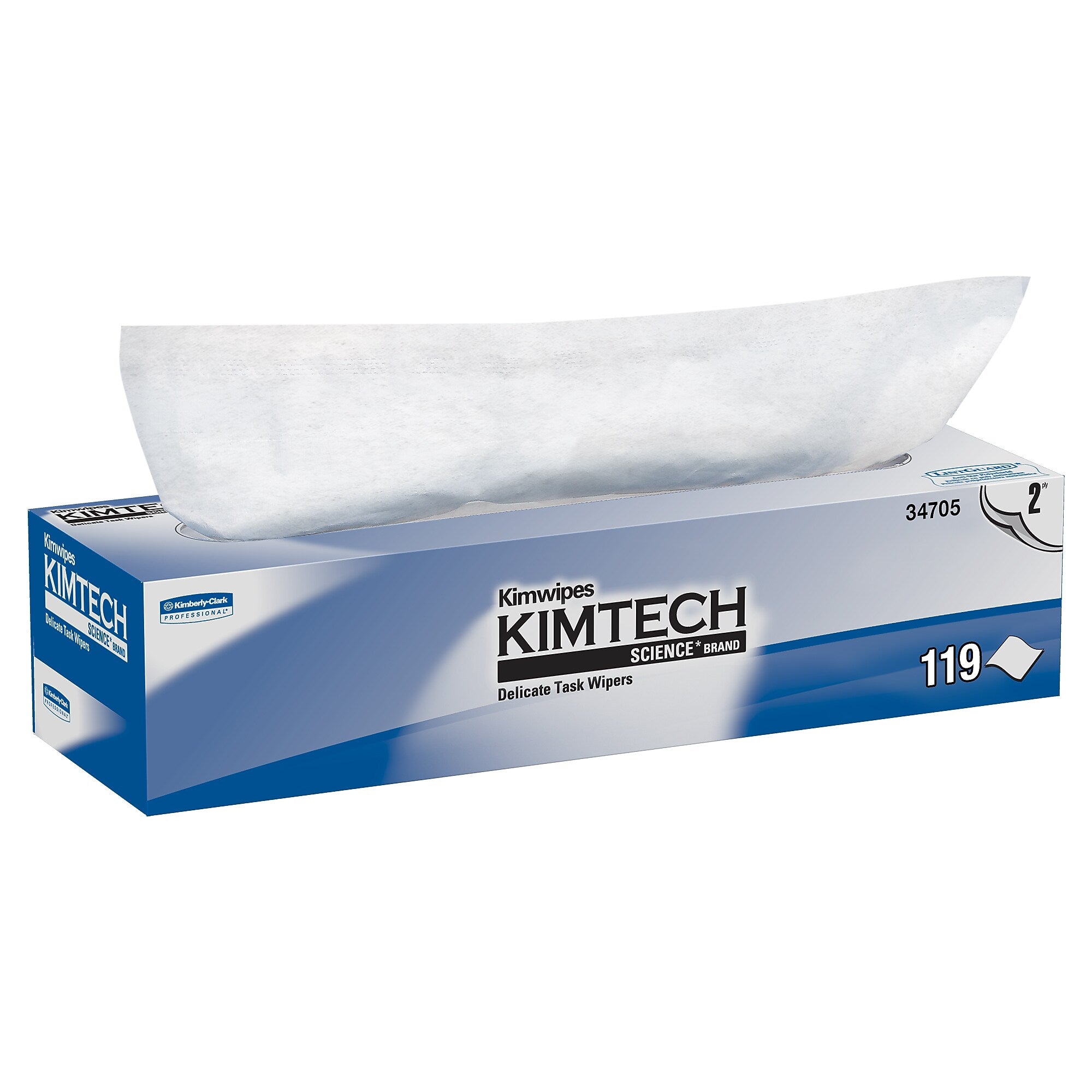 Kimtech Science Nylon Cleaning Wipers, 12" x 12", 119 Wipers/Box, 15/Carton (34705)