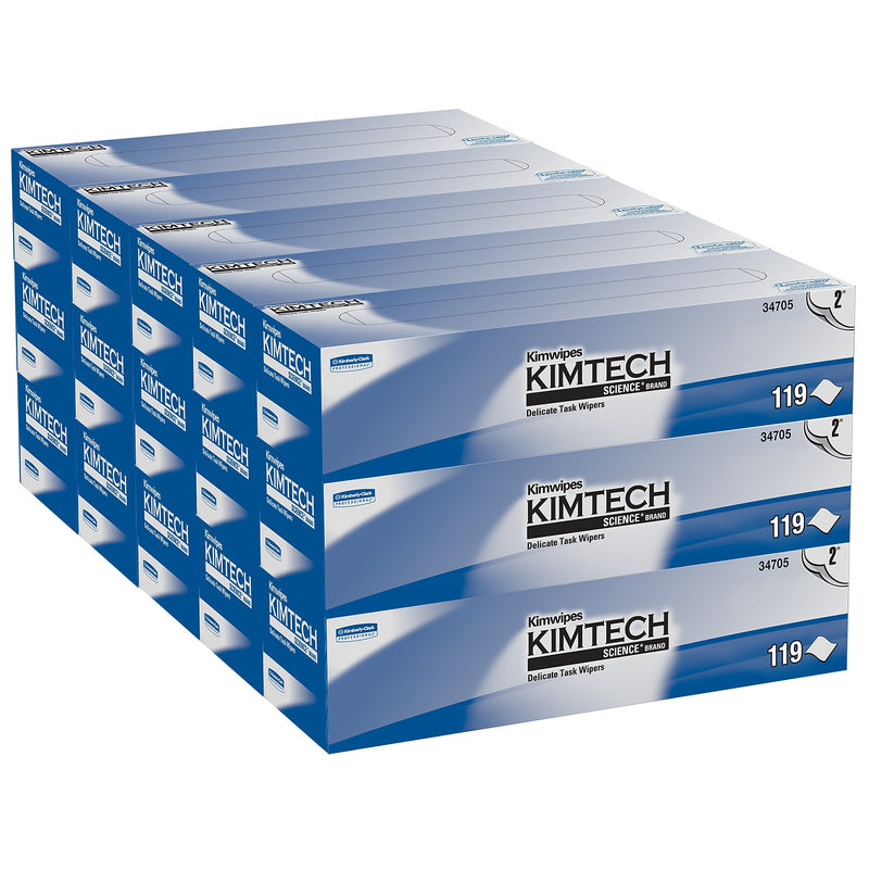 Kimtech Science Nylon Cleaning Wipers, 12" x 12", 119 Wipers/Box, 15/Carton (34705)