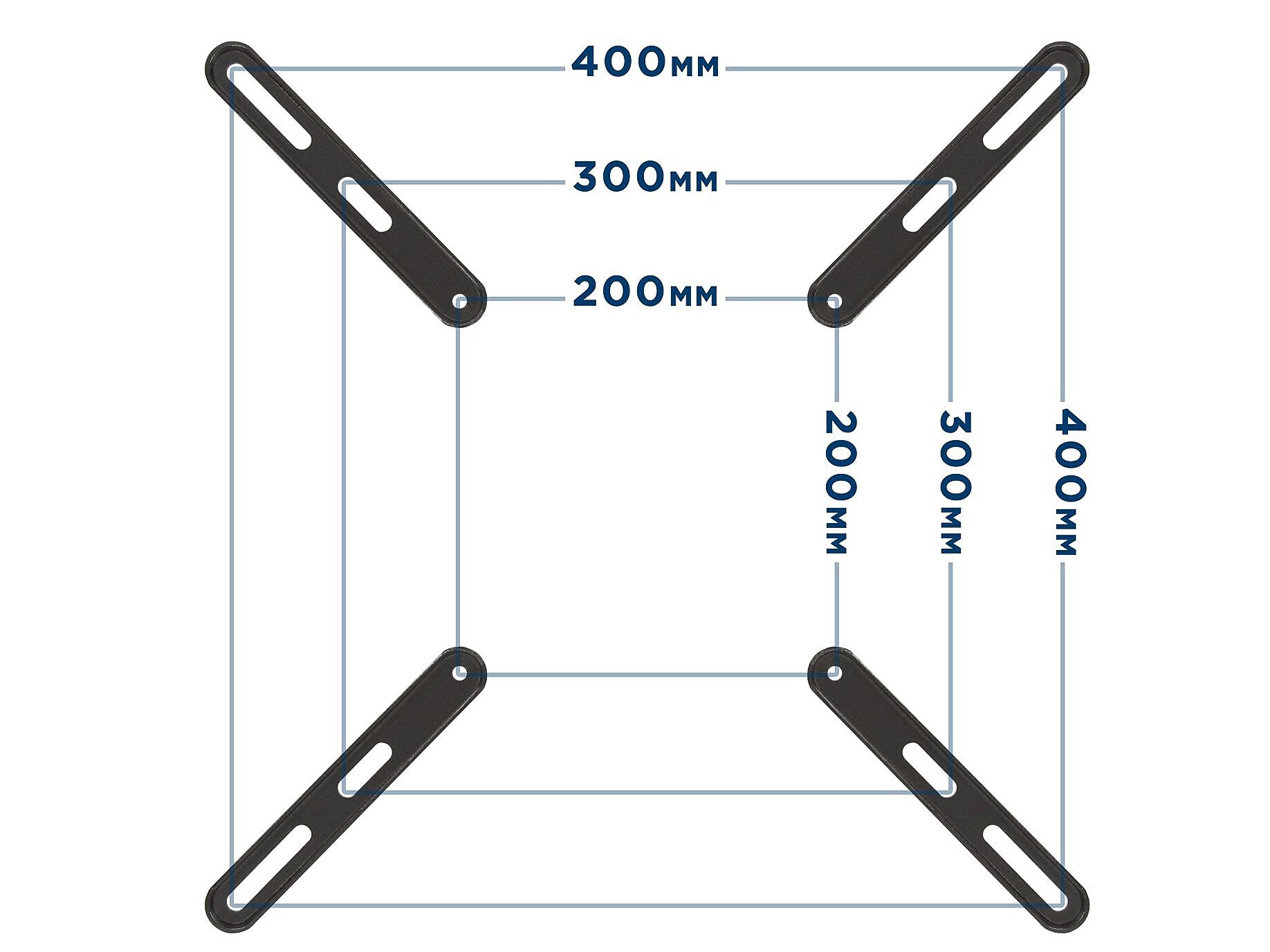 Mount-It! Mount Adapter Kit for TV Mount, 66 lbs. Max. (MI-790)