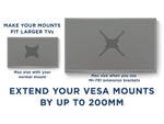Mount-It! Mount Adapter Kit for TV Mount, 66 lbs. Max. (MI-791)