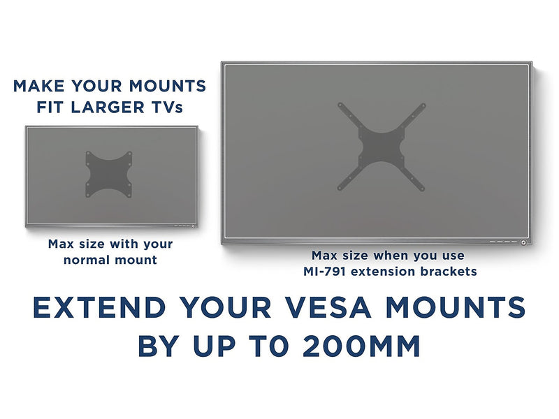 Mount-It! Mount Adapter Kit for TV Mount, 66 lbs. Max. (MI-791)