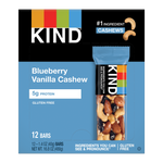 KIND Gluten Free Blueberry Vanilla Cashew Nut Bar, 12 Bars/Box (PHW18039)