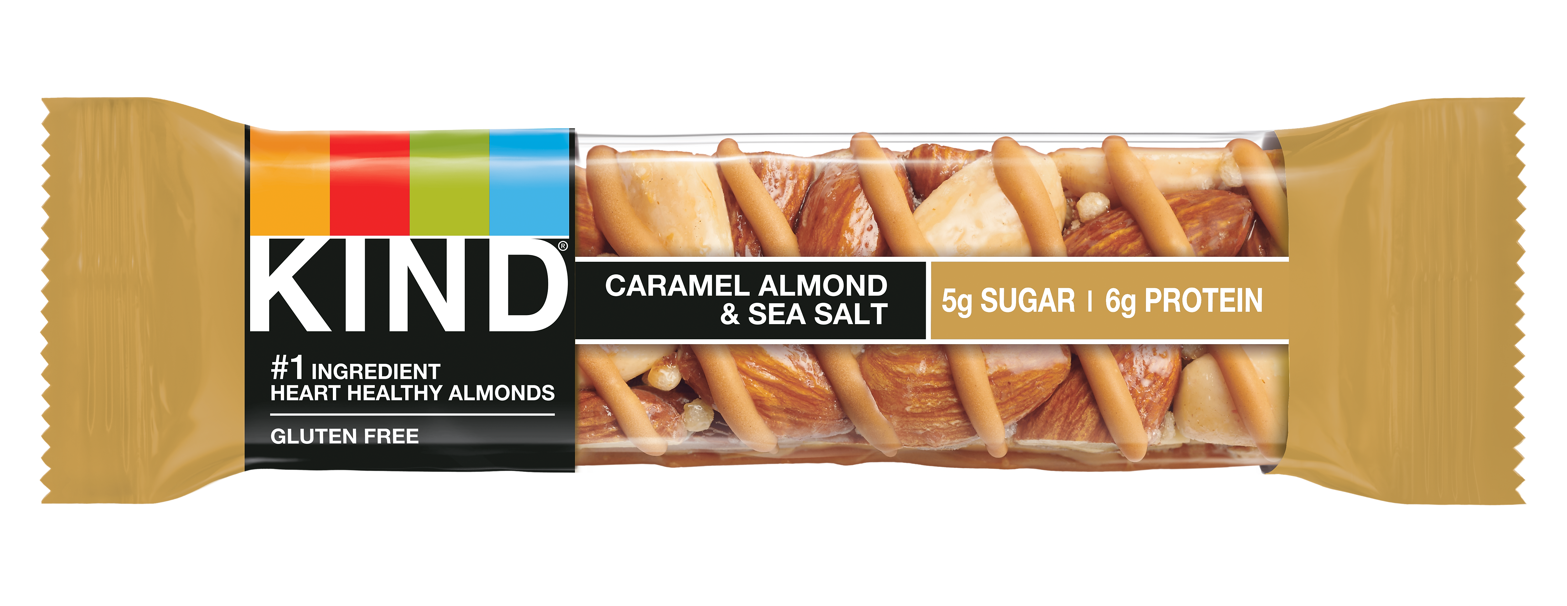 KIND Gluten Free Caramel Almond & Sea Salt Nut Bars, 1.4 oz, 12/Box (PHW18533)