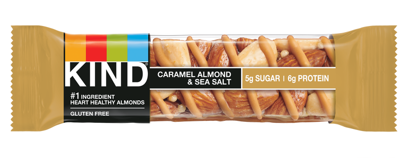 KIND Gluten Free Caramel Almond & Sea Salt Nut Bars, 1.4 oz, 12/Box (PHW18533)