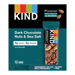 KIND Gluten Free Dark Chocolate Nuts & Sea Salt Nut Bar, 16.8 oz., 12 Bars/Box (PHW25795)