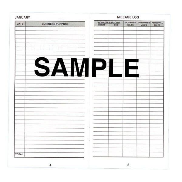 Dome Auto Mileage Log Record Book, 3.25" x 6.25", Gray (770)