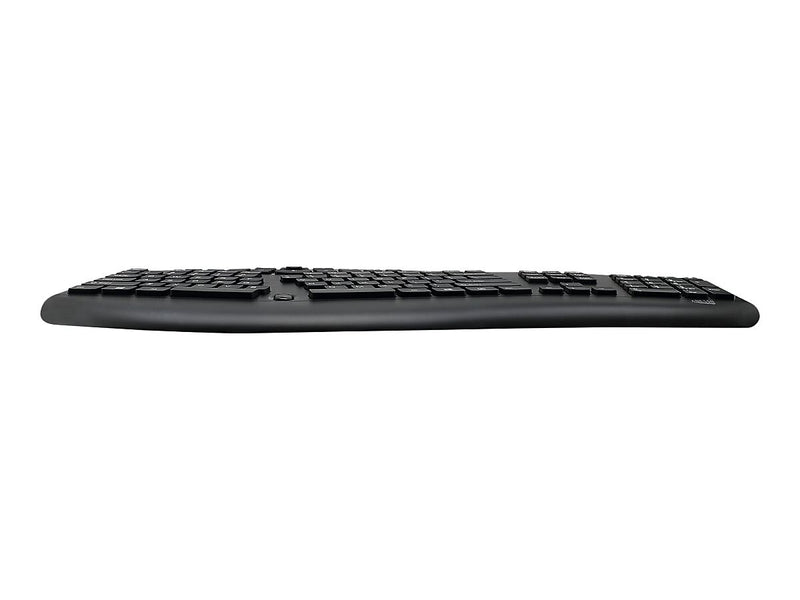 Adesso Tru-Form Media Wireless Ergonomic Keyboard and Optical Mouse Combo, Black (WKB-1600CB)