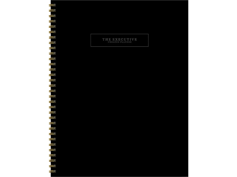 Undated TF Publishing 8.5" x 11" Planner, Black (99-9801)