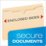 Pendaflex Smart Shield Manila Reinforced File Jackets, Top Tab, 2" Expansion, Letter Size, 50/Box (22025EE)