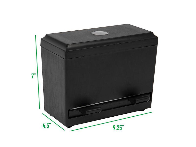 Mind Reader Plastic Straw Dispenser Pencil Dispenser, Black (STRAWDISP-BLK)