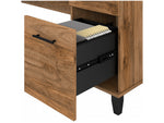 Bush Furniture Somerset 60" Computer Desk with Lateral File Cabinet and 5-Shelf Bookcase, Fresh Walnut (SET013FW)