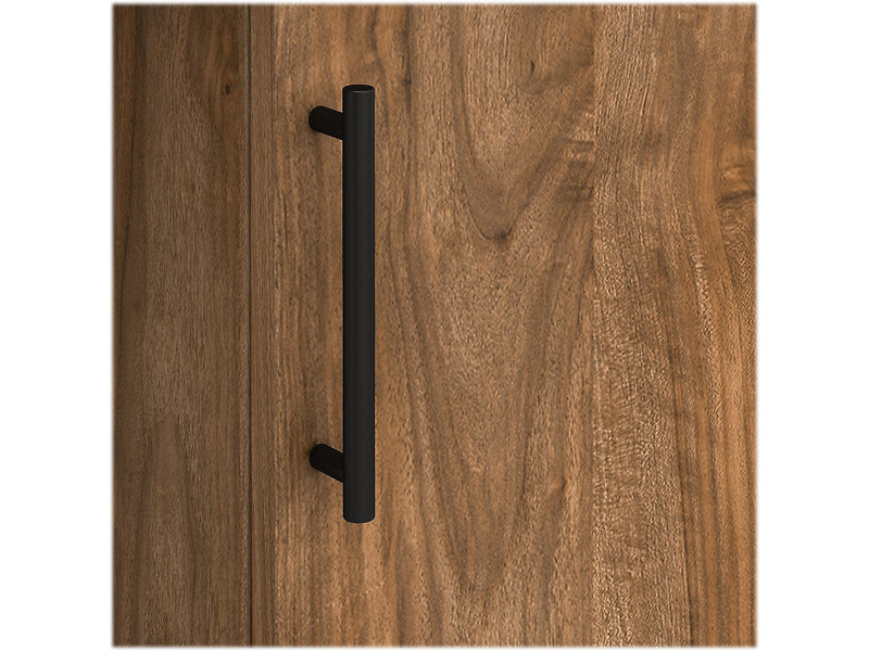 Bush Furniture Somerset 60"W L Shaped Desk with Storage, Fresh Walnut (WC81330K)