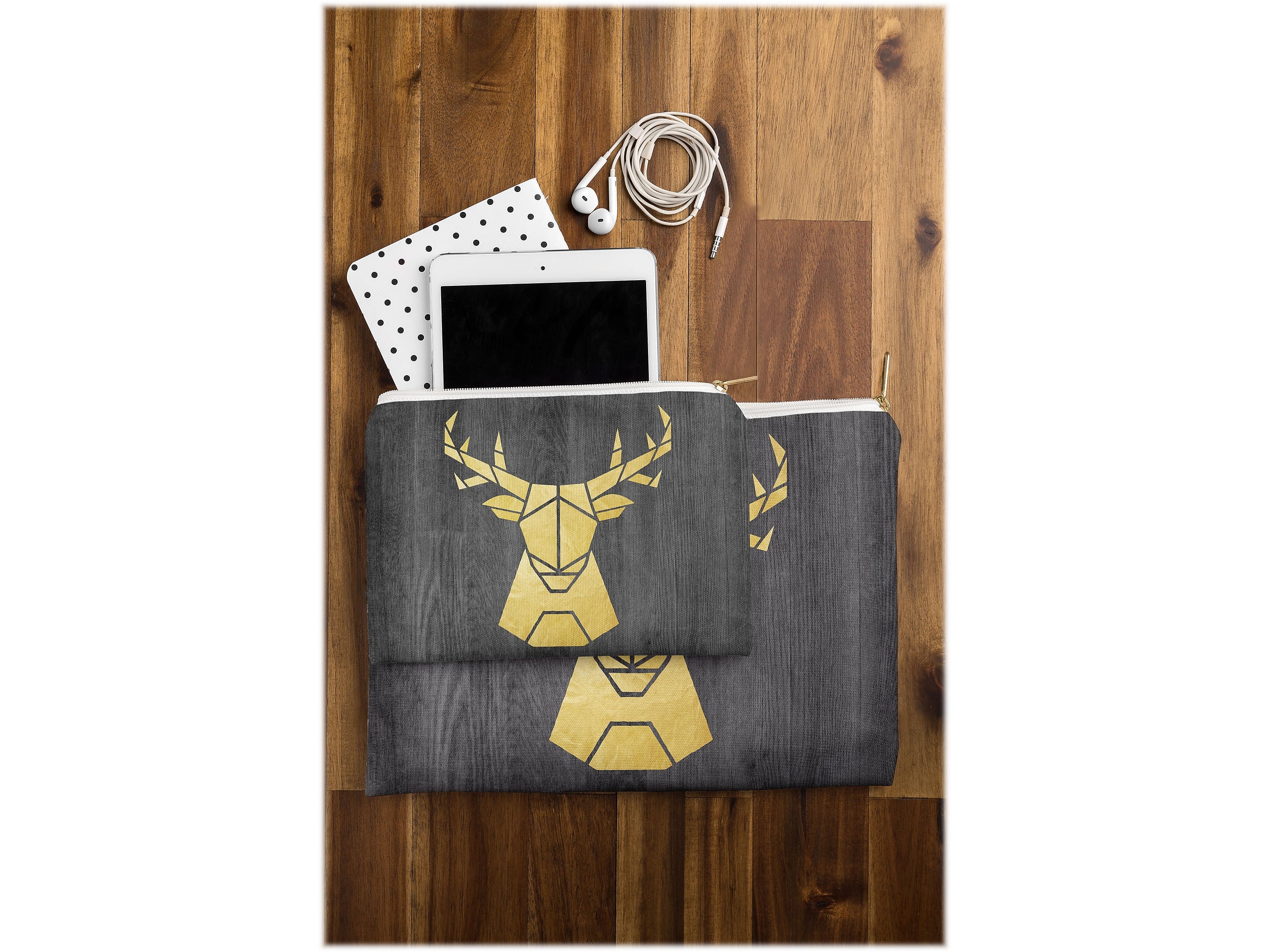 DENY Designs Nick Nelson 11.75" Polyester Travel Pouch, Water Resistant, Multicolored (14485-wpofmd)