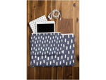 DENY Designs Allyson Johnson 8.5" Polyester Travel Pouch, Water Resistant, Navy Strokes (61901-wpofsm)