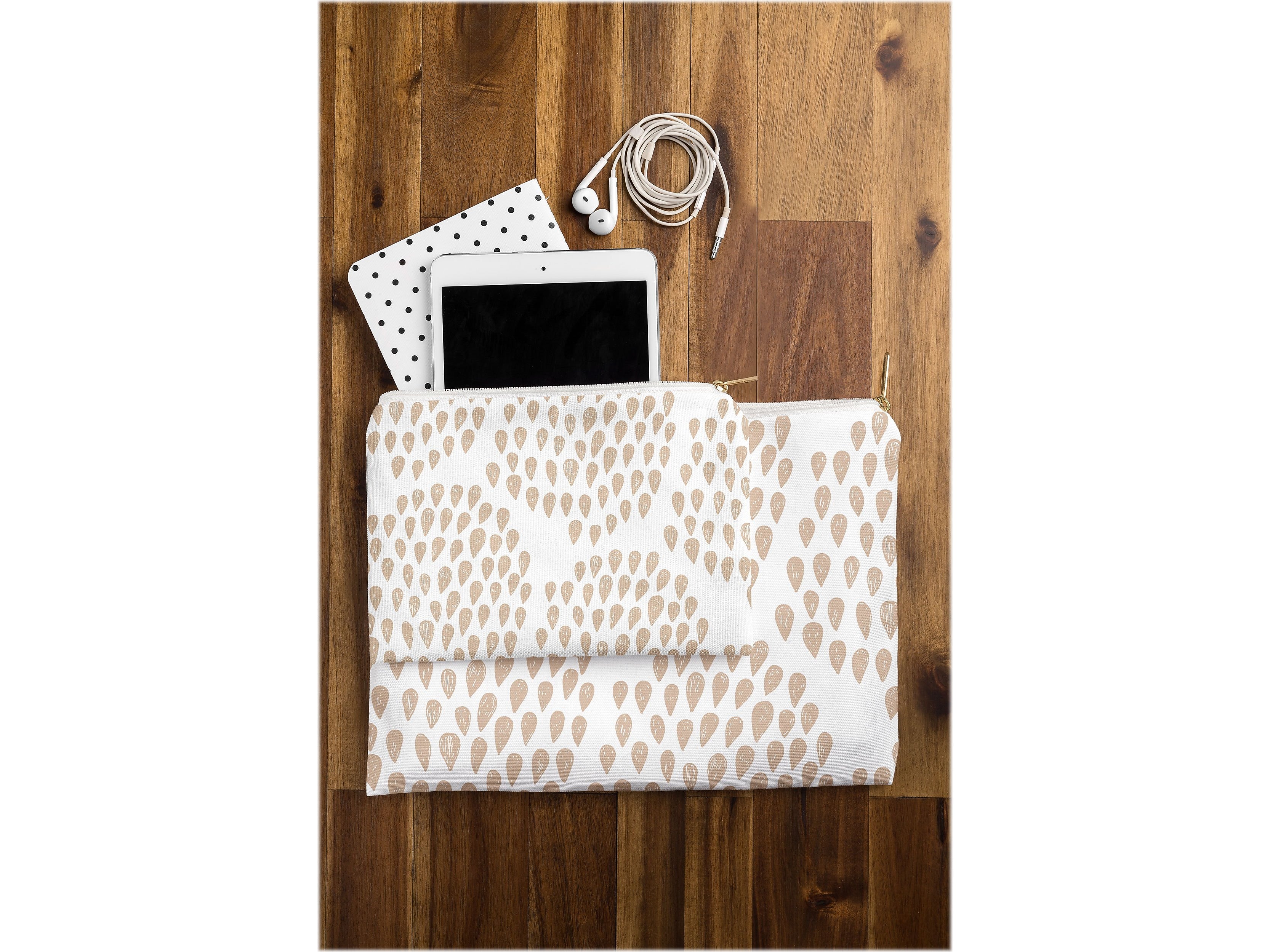 DENY Designs Gabi 11.75" Polyester Travel Pouch, Water Resistant, Multicolored (14485-wpofmd)
