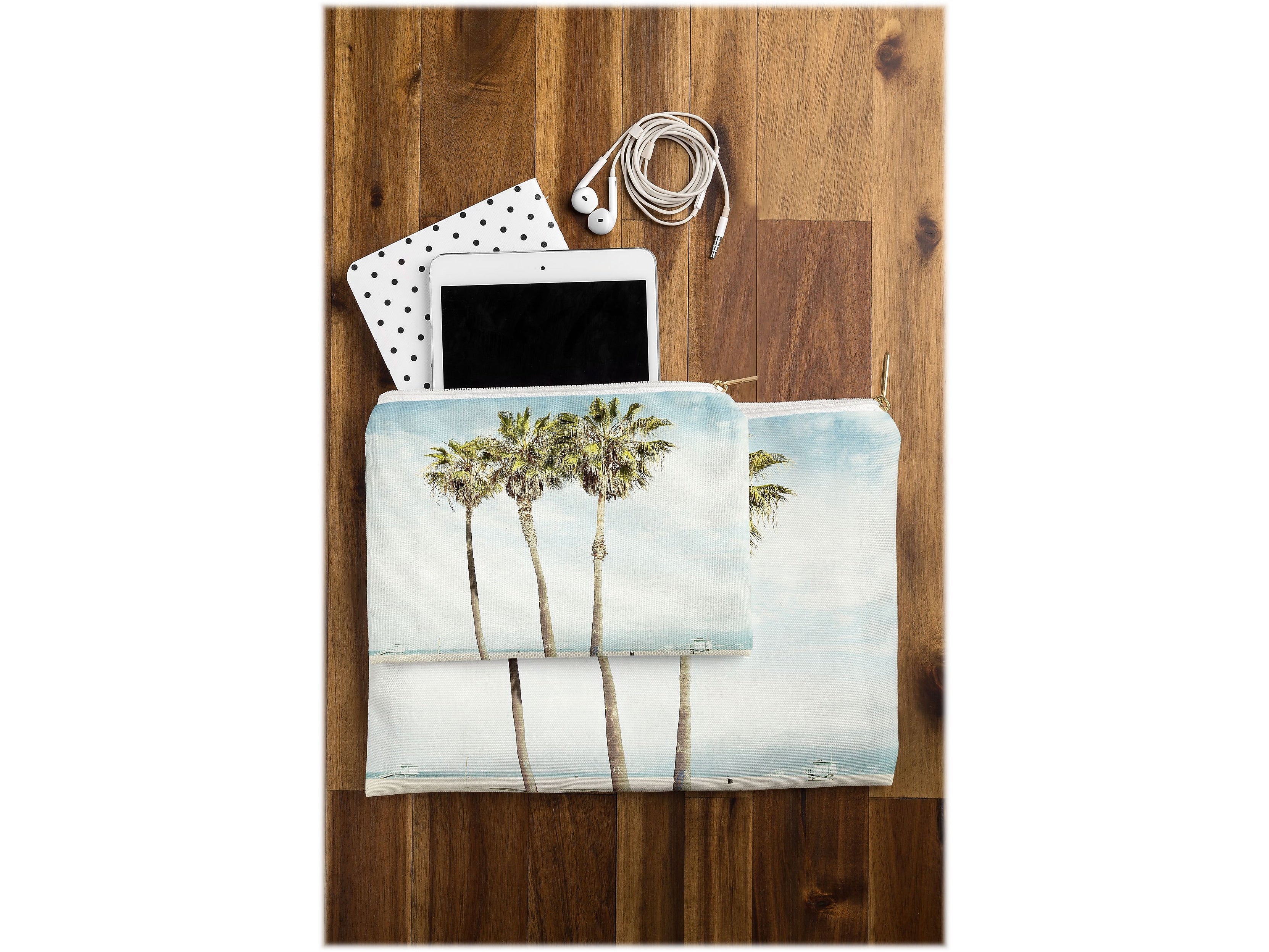 DENY Designs Bree Madden 8.5" Polyester Travel Pouch, Water Resistant, Multicolored (61901-wpofsm)