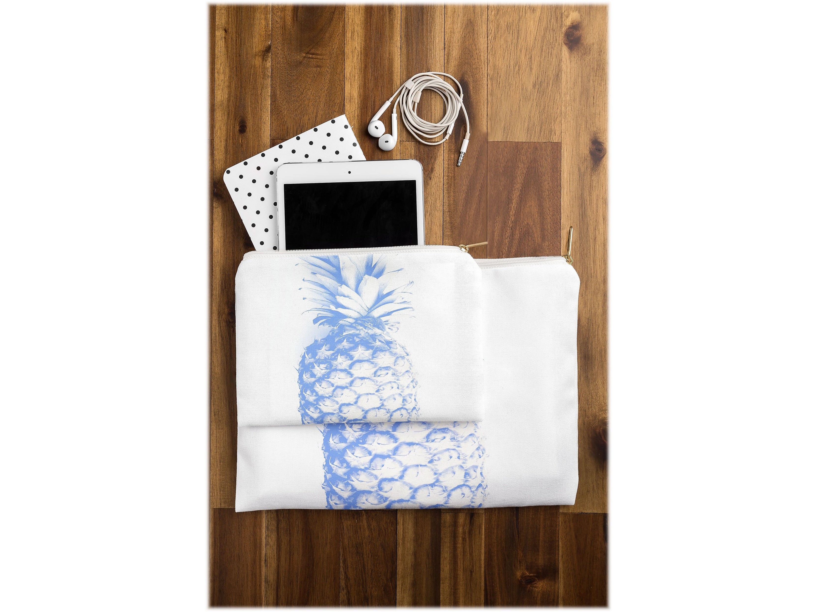 DENY Designs Deb Haugen 11.75" Polyester Travel Pouch, Water Resistant, Multicolored (14485-wpofmd)