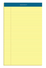 TOPS Docket Notepads, 8.5" x 14", Wide, Canary, 50 Sheets/Pad, 12 Pads/Pack (TOP 63580)