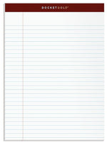 TOPS Docket Gold Notepads, 8.5" x 11.75", White, 50 Sheets/Pad, Dozen (63960)