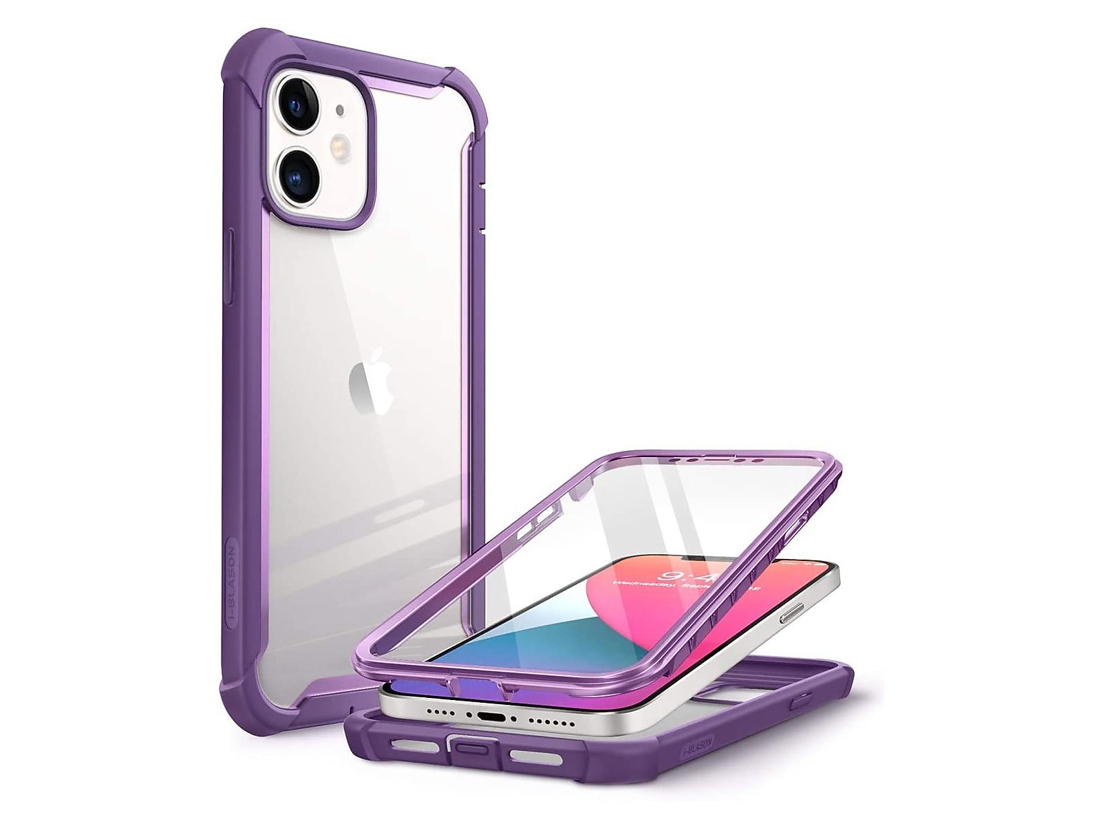 i-Blason Ares MagSafe Rugged Case for iPhone 12 mini, Purple (iPhone2020-5.4-Ares-SP-Purple)