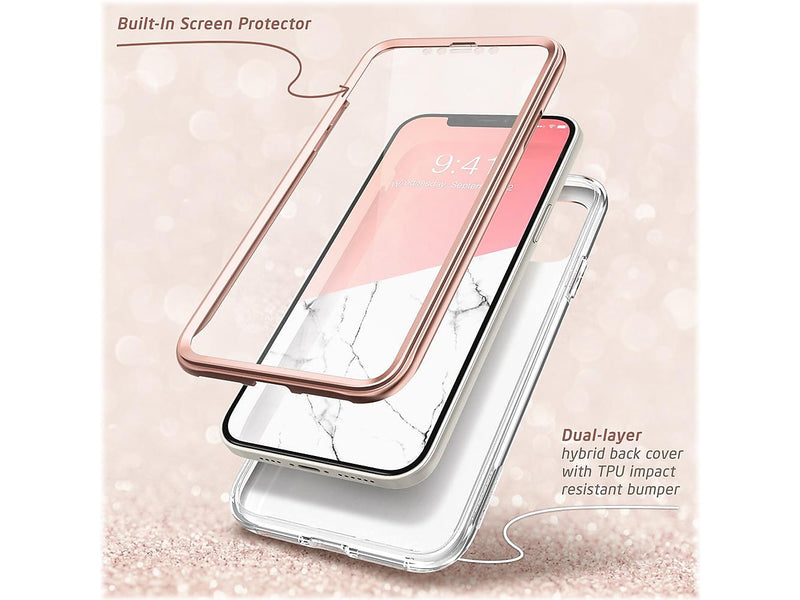 i-Blason Cosmo MagSafe Rugged Case for iPhone 12 Pro Max, Marble Pink (iPhone2020-6.7-Cosmo-SP-Marble)