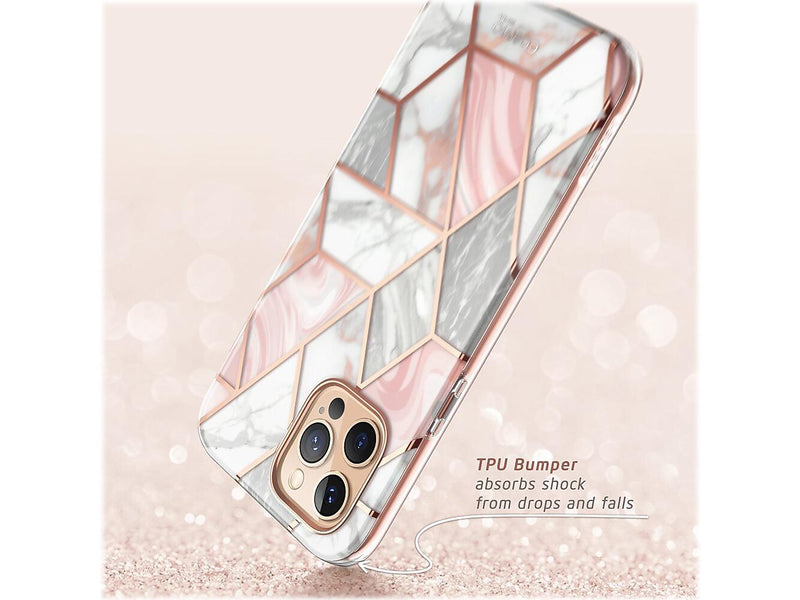 i-Blason Cosmo MagSafe Rugged Case for iPhone 12 Pro Max, Marble Pink (iPhone2020-6.7-Cosmo-SP-Marble)