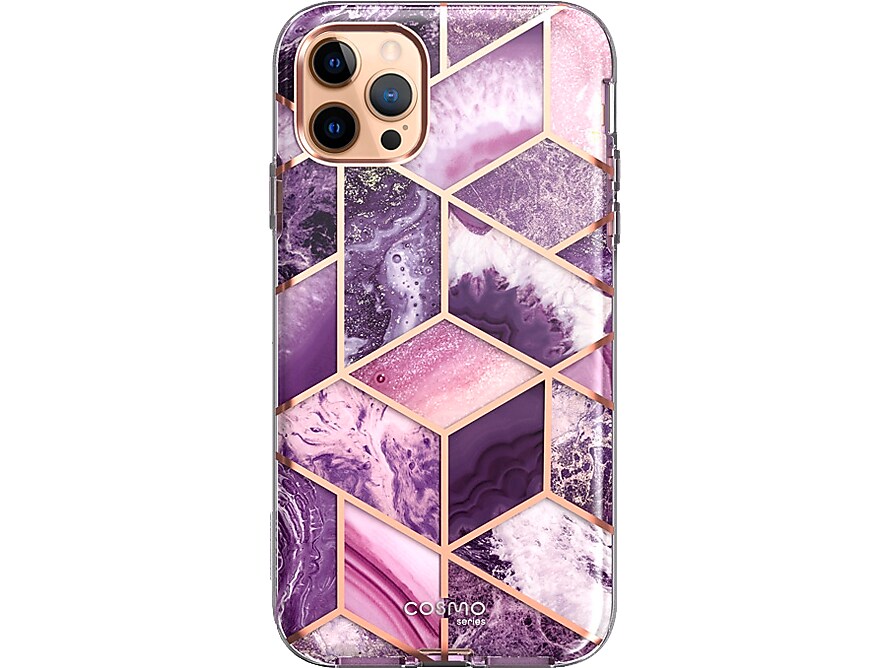 i-Blason Cosmo MagSafe Rugged Case for iPhone 12 Pro Max, Marble Purple (iPhone2020-6.7-Cosmo-SP-Ameth)