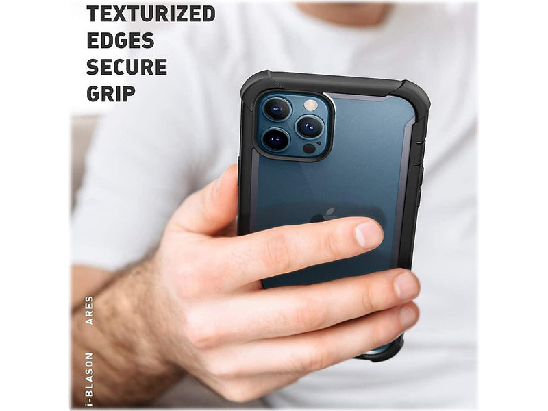 i-Blason Ares MagSafe Rugged Case for iPhone 12 Pro Max, Black (iPhone2020-6.7-Ares-SP-Black)