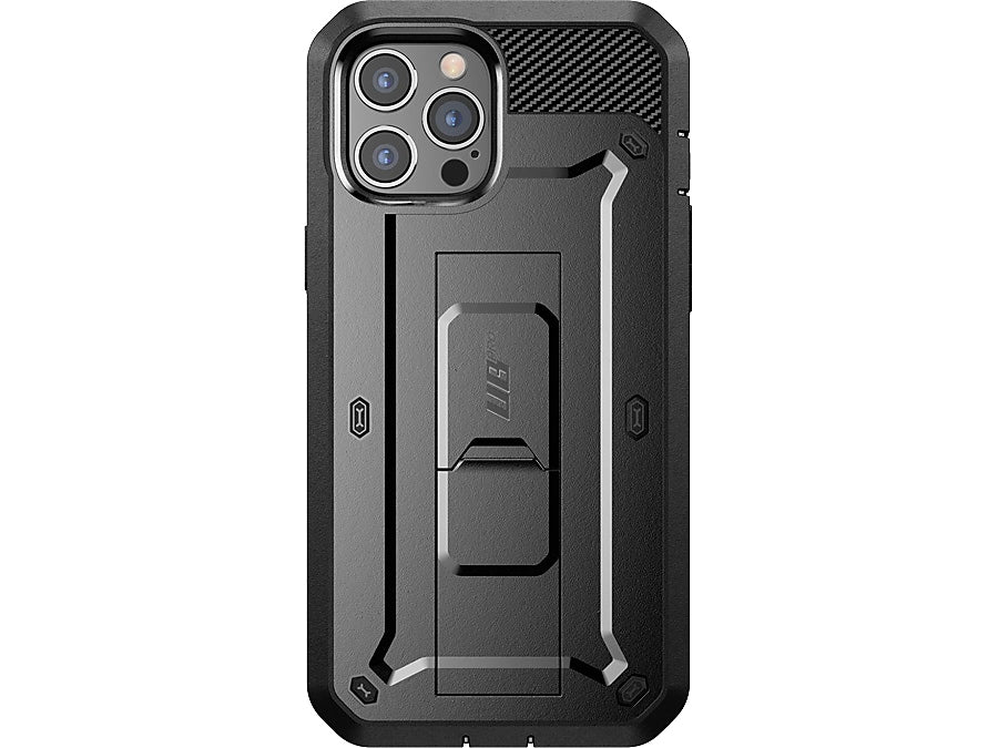 SUPCASE Unicorn Beetle Pro MagSafe Rugged Case for iPhone 12/12 Pro, Shock Absorbing, Black (SUP-iPhone2020-6.1-UBPro-SP-Black)