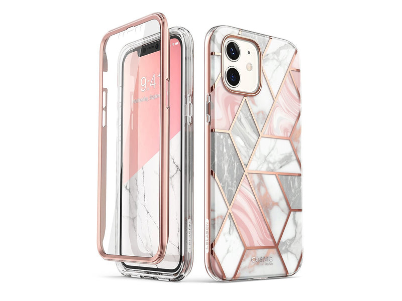 i-Blason Cosmo MagSafe Rugged Case for iPhone 12, Marble Pink (iPhone2020-6.1-Cosmo-SP-Marble)