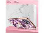 i-Blason Cosmo Snap Rugged Case for iPhone 12 Pro Max, Marble Purple (iPhone2020-6.7-CosSnap-Ameth)