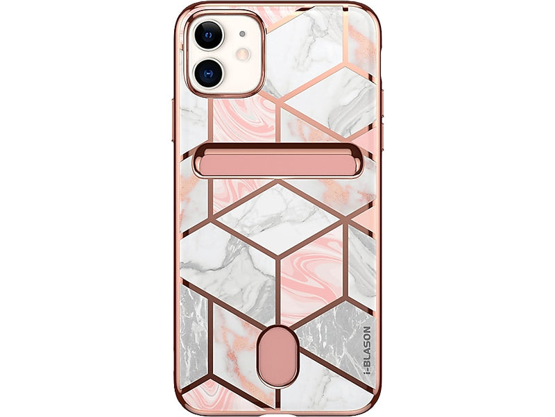 i-Blason Cosmo Wallet Case for iPhone 12 mini, Marble Pink (iPhone2020-5.4-CosCard-Marble)