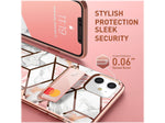 i-Blason Cosmo Wallet Case for iPhone 12 mini, Marble Pink (iPhone2020-5.4-CosCard-Marble)
