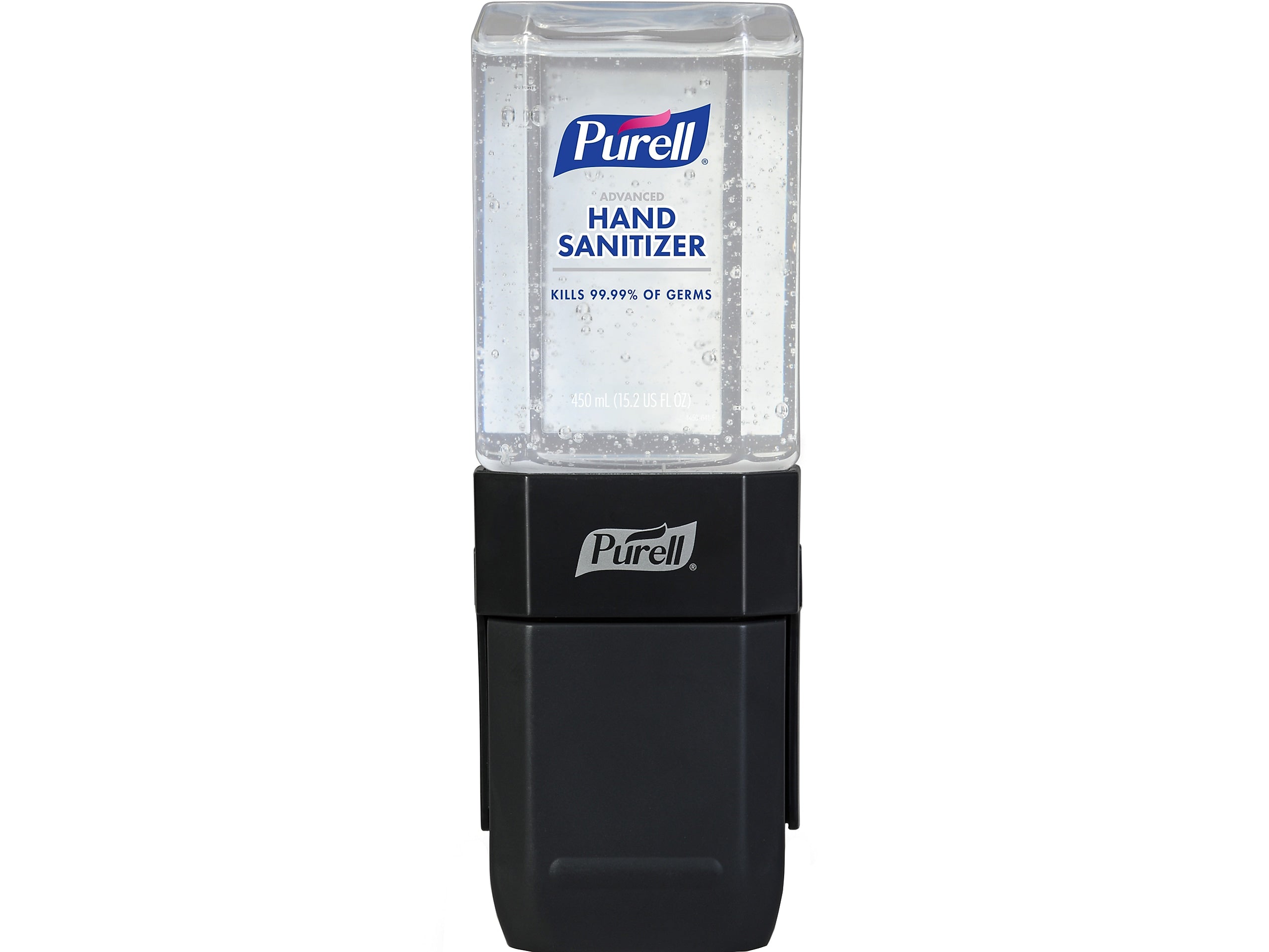 PURELL ES1 Dispenser Starter Kit Hand Sanitizer Dispenser, 450 mL Gel Refill Included, Graphite (4424-D6)