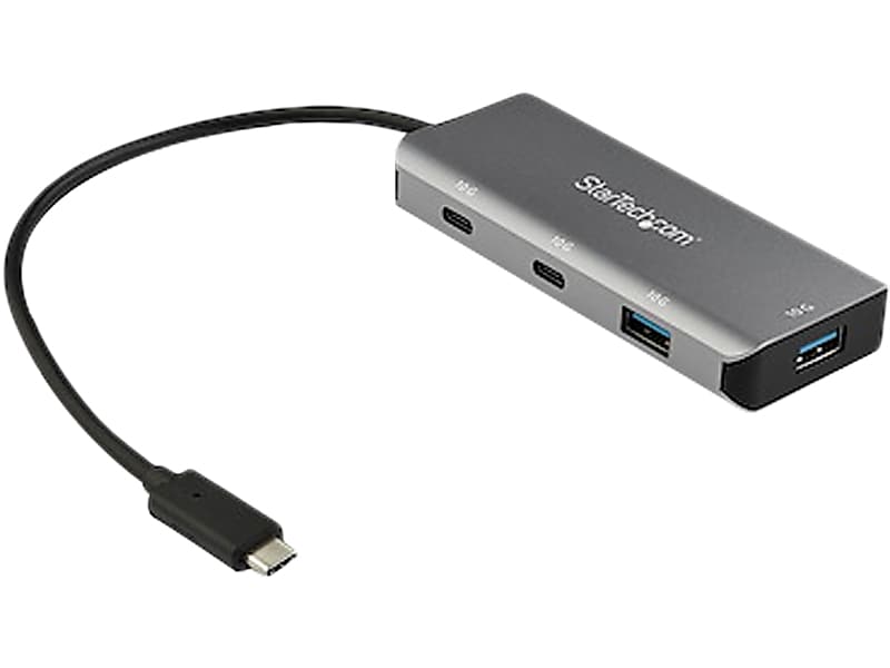 StarTech 4-Port USB 3.0 Hub, Black/Space Gray (HB31C2A2CB)