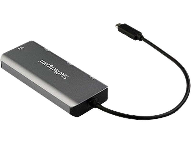 StarTech 4-Port USB 3.0 Hub, Black/Space Gray (HB31C2A2CB)