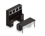 Offices To Go Superior 71" Workstation Desk Bundle, American Espresso (TDOTG20-AEL)