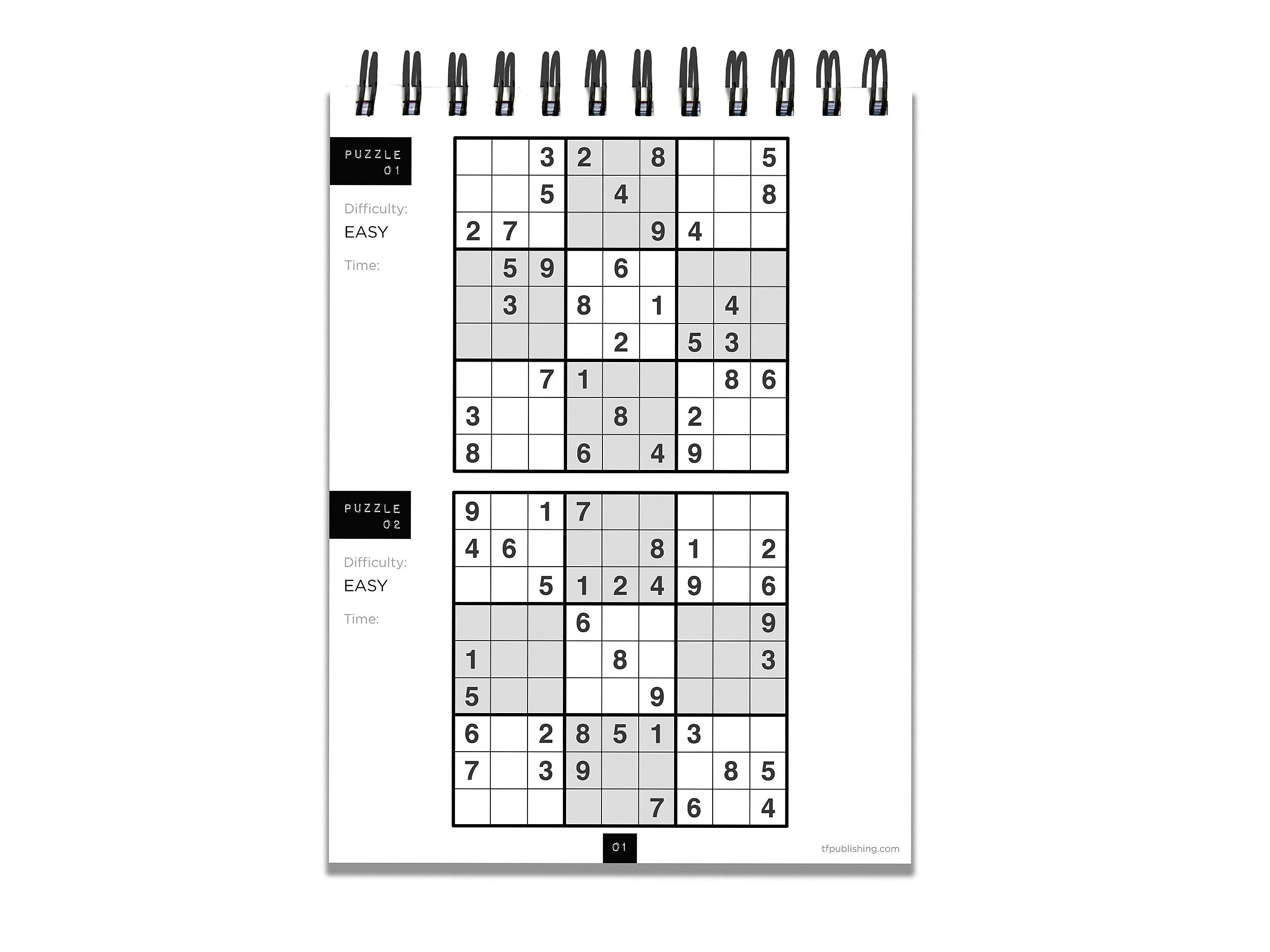 TF Publishing The World Needs More Puzzles Sudoku Pad, Entertainment, Multi-Grade (99-3996)