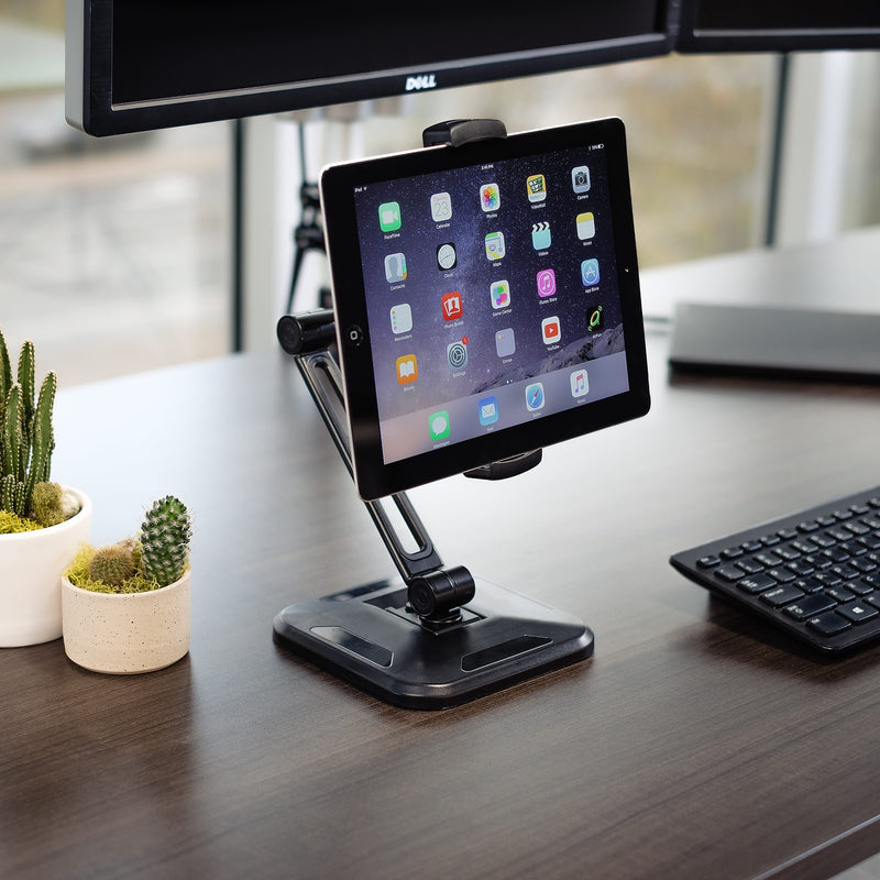 StarTech Adjustable Arm Universal Stand for 4.7" to 12.9" Screens, Universal Mount, Black (ARMTBLTDT)