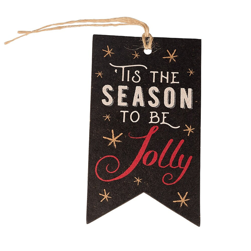 JAM PAPER Holiday Gift Tags, 4 1/4" x 2 3/8", 'Tis The Season- 16/pack (207734324)