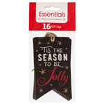 JAM PAPER Holiday Gift Tags, 4 1/4" x 2 3/8", 'Tis The Season- 16/pack (207734324)