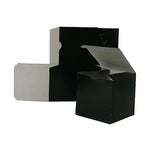 JAM Paper Gift boxes, 4.5" x 4.5" x 6", Black Semi Glossy (7355516)