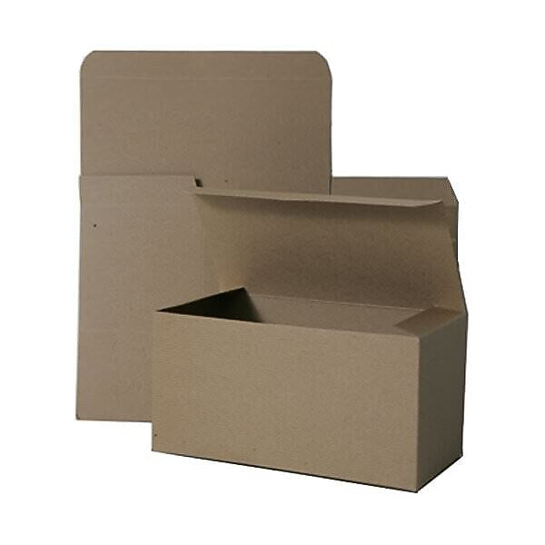 JAM Paper Gift Box with Open Lid, 12" x 6" x 6", Kraft (5383913)