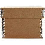 JAM PAPER Nesting Boxes, 4 1/4 x 4 1/4 x 3, Natural Brown Kraft, Box