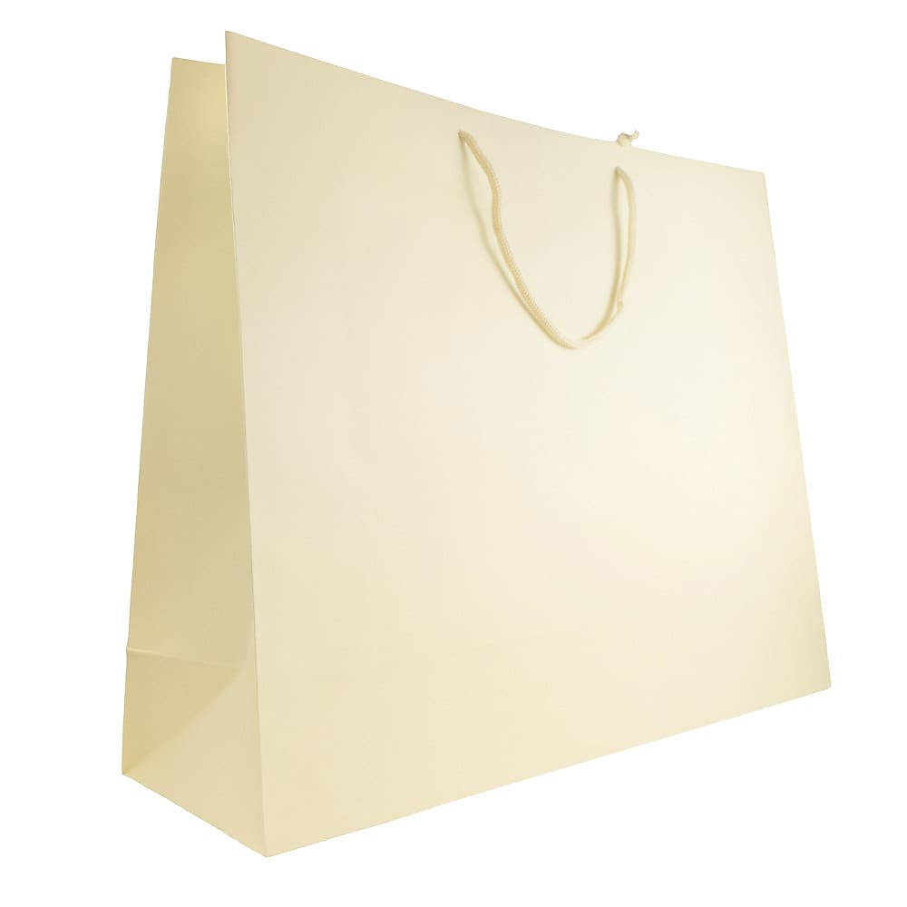 JAM Paper Gift Bags with Rope Handles, 20" x 16" x 6", Bronze Matte, 24/box (4431788B)