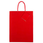 JAM Paper Glossy Gift Bags with Rope Handles, 10" x 13", Red, 3 Bags/Pack (673GLREB)