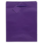 JAM Paper Gift Bags with Rope Handles, 8" x 10" x 4", Purple Matte, 3/Pack (672MAPUA)