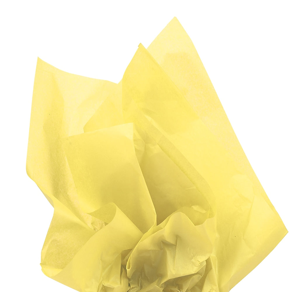 JAM Paper 20" x 26" Tissue Paper, Yellow, 20 Sheets/Pack (1152359A)