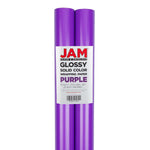 JAM Paper Wrapping Paper, 25 Sq. ft. x 30", Purple, 2/Pack (165S25PUG)